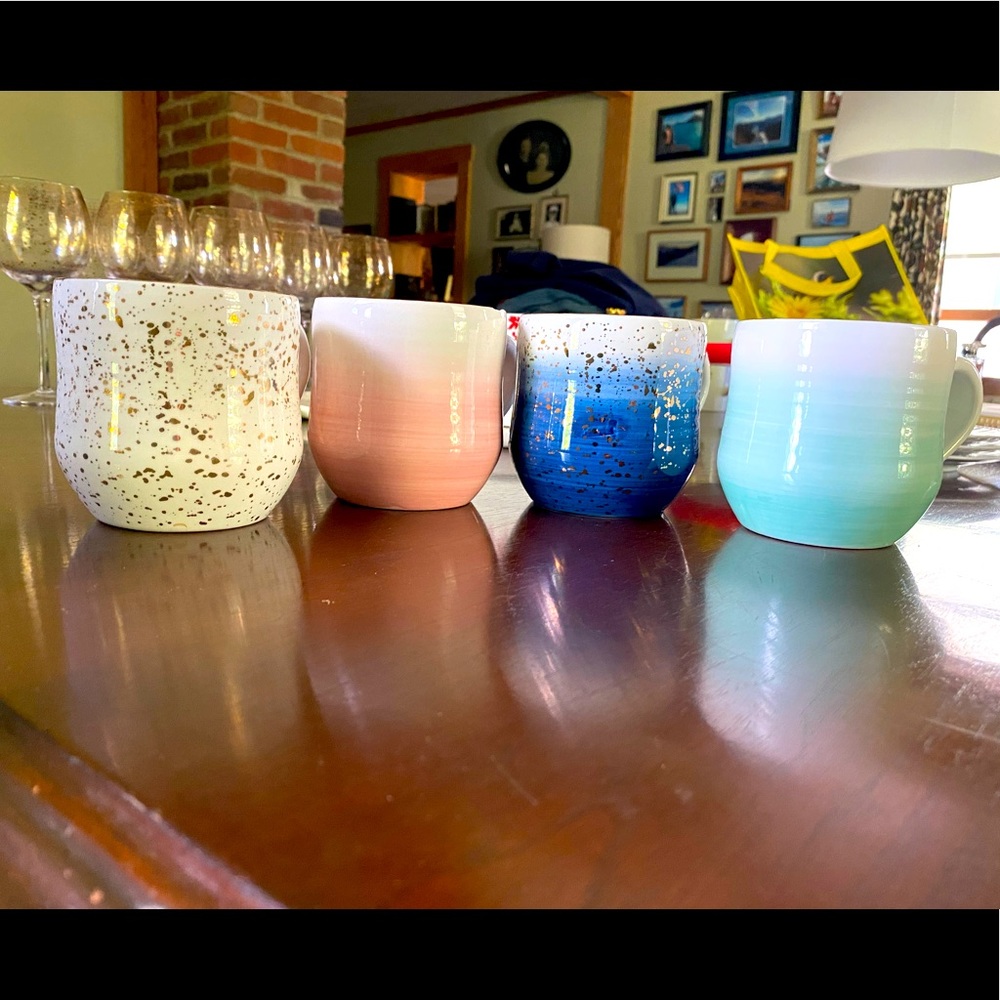 Set of 4 Anthropologie mugs